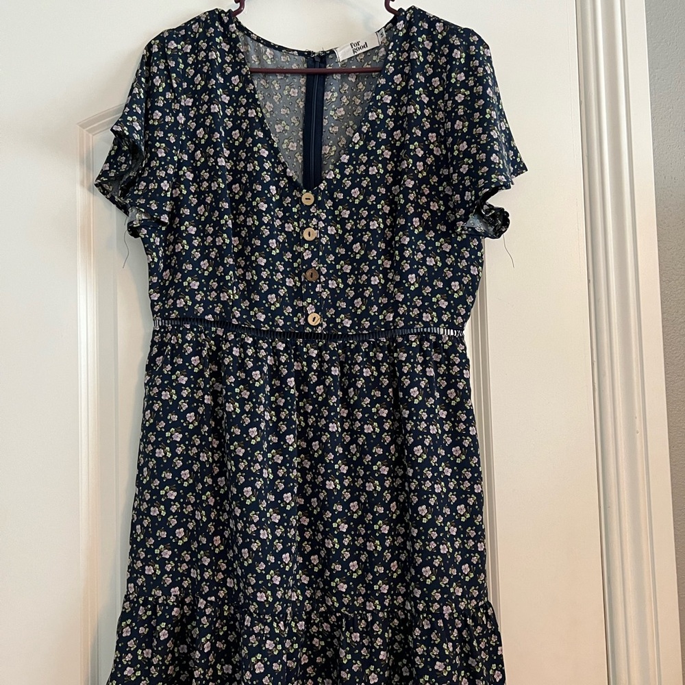 Blue Floral Dress